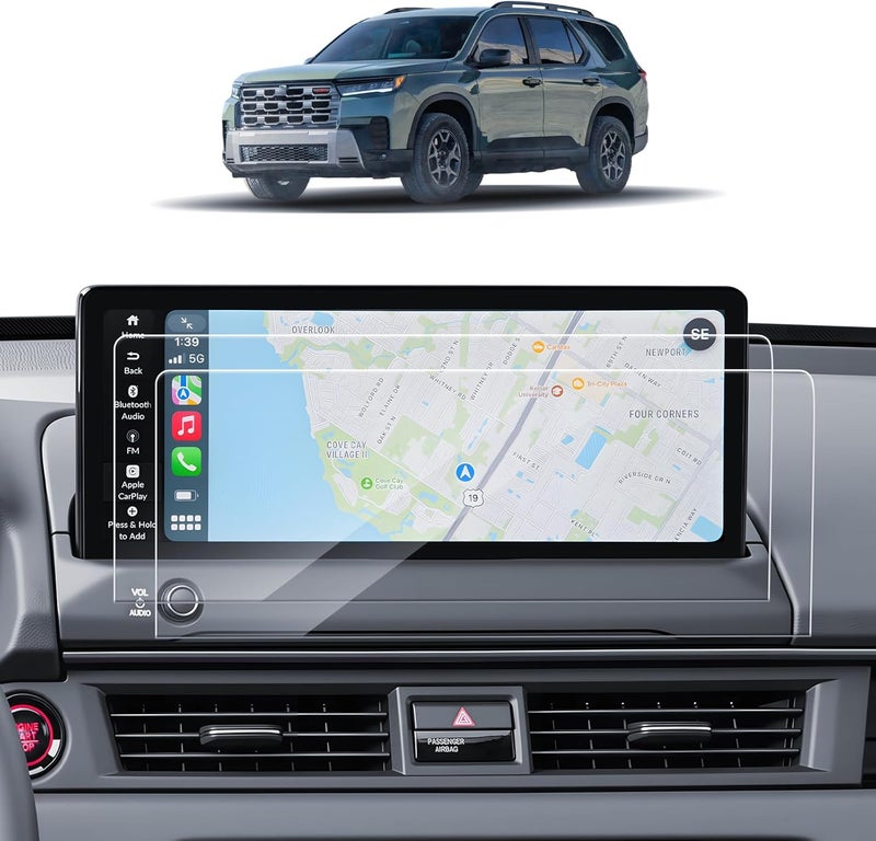 SKTU 2PCS for 2026 Honda Pilot Accessories Screen Protector 12.3 Inch for 2026+ Honda Pilot (Sport/EX-L/Touring/TrailSport/Touring Blackout/Elite/Black Edition) 12.3-Inch Multimedia Touchscreen [Ultra HD, Anti-Glare&Scratch] Honda Pilot 2026 Accessories Screen Protective Film - Image 1